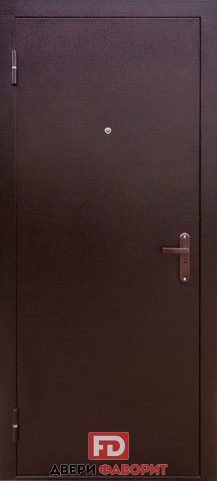 одностворчатая дверь с внешним порошковым напылением