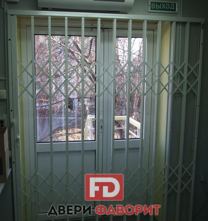 дверь раздвижная решетчатая с открыванием в одну сторону