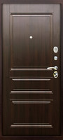 миниатюра - металлическая дверь с броненакладками отделана снаружи порошком - МД-204 - kv050-2