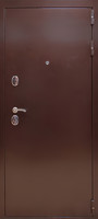миниатюра - металлическая дверь с броненакладками отделана снаружи порошком - МД-204 - kv050